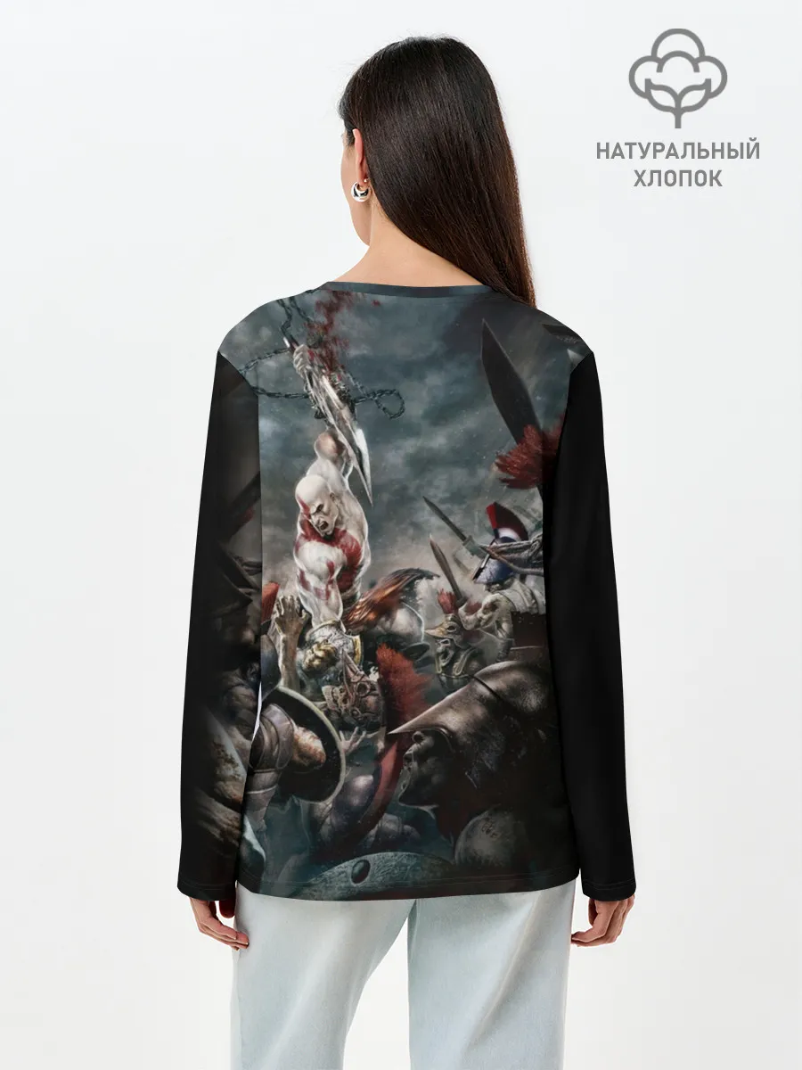 Лонгслив женский. Хлопок / God of War