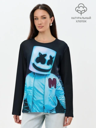 Лонгслив женский. Хлопок / MARSHMELLO