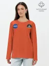 Лонгслив женский. Хлопок / NASA