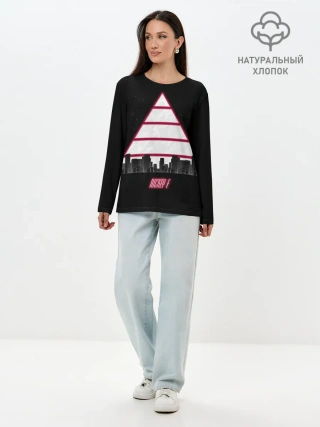 Лонгслив женский. Хлопок / Triangle