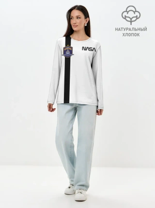 Лонгслив женский. Хлопок / NASA