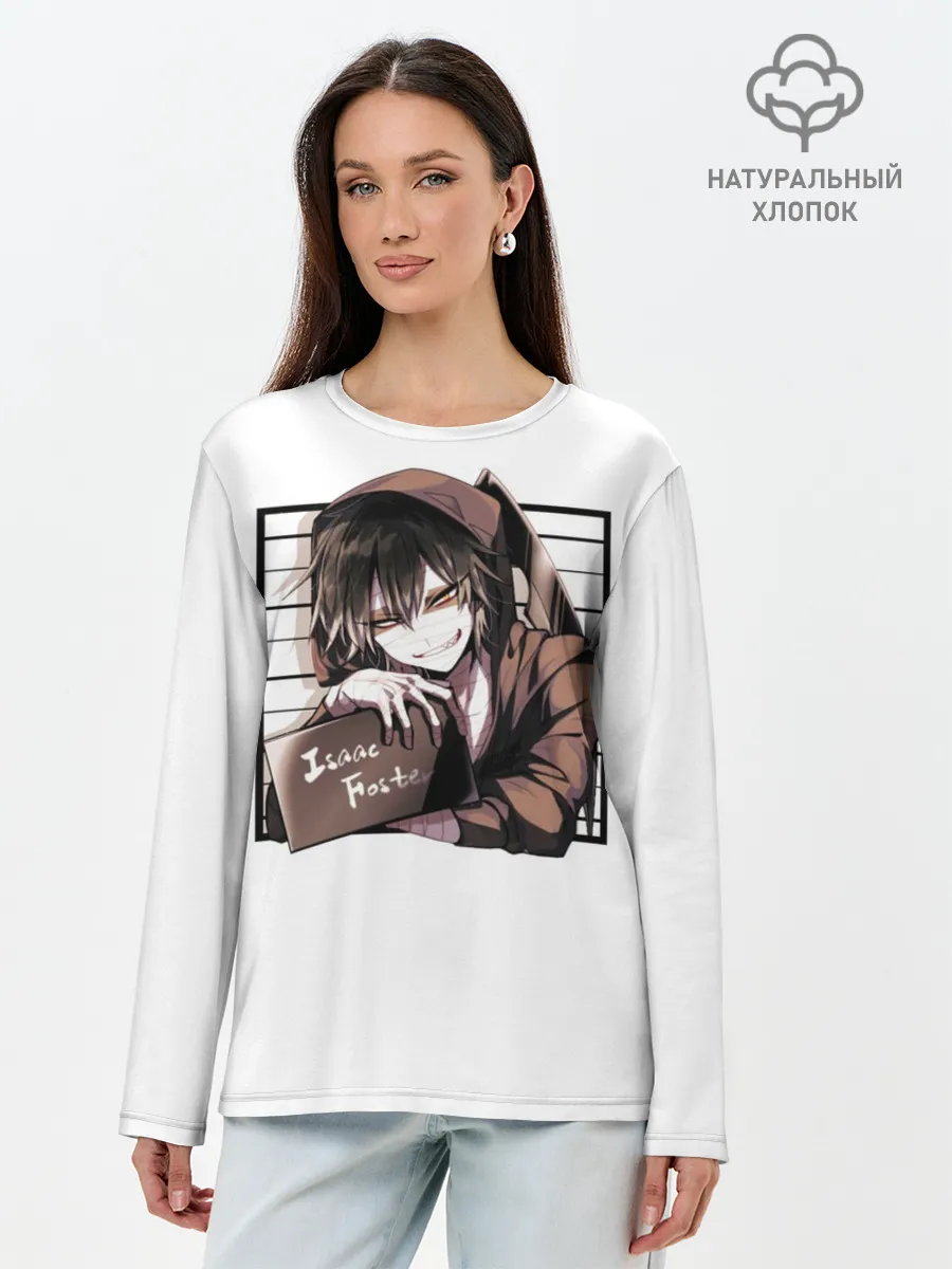 Лонгслив женский. Хлопок / Isaac Foster