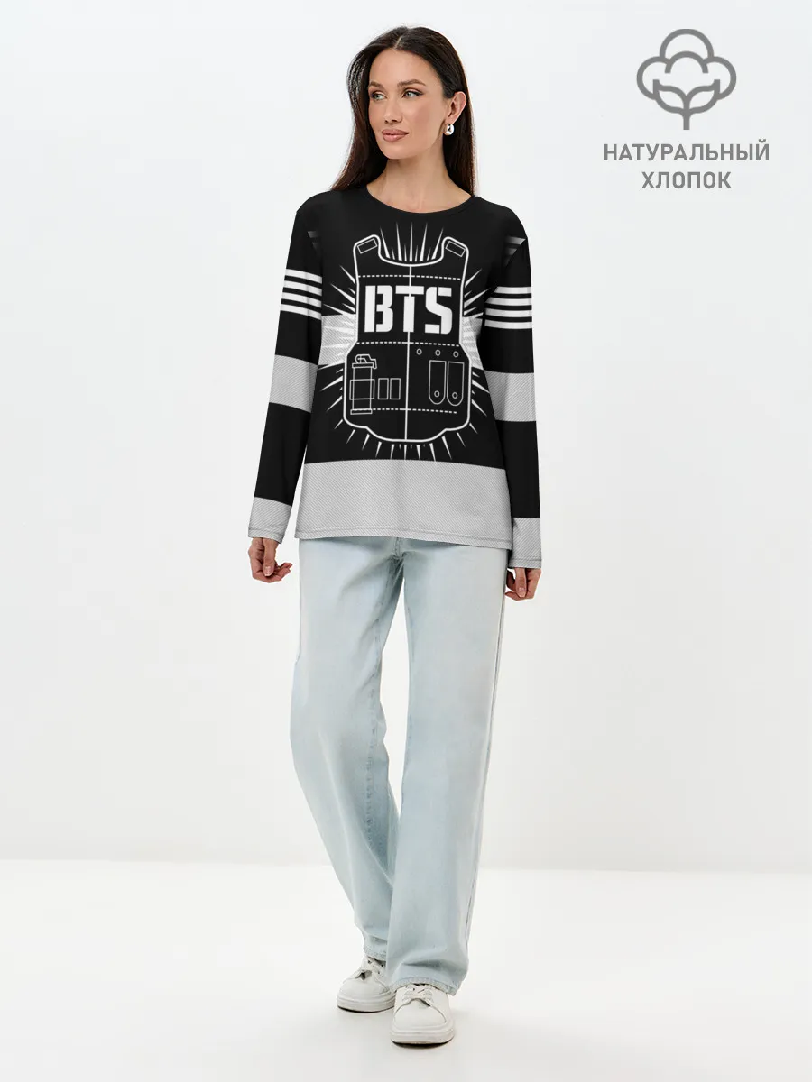 Лонгслив женский. Хлопок / BTS ARMY 97 JUNG KOOK