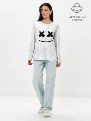 Лонгслив женский. Хлопок / MARSHMELLO