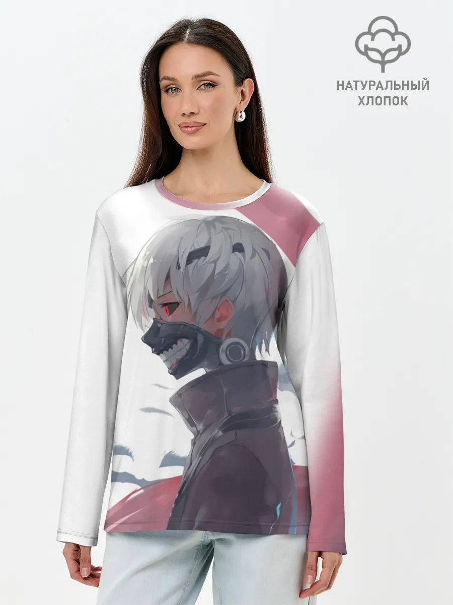 Лонгслив женский. Хлопок / Токийский гуль