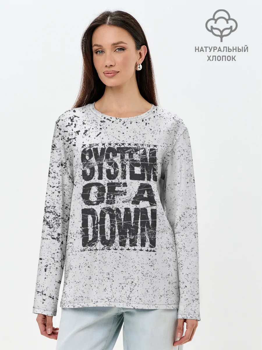 Лонгслив женский. Хлопок / System of a Down