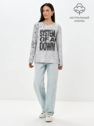 Лонгслив женский. Хлопок / System of a Down