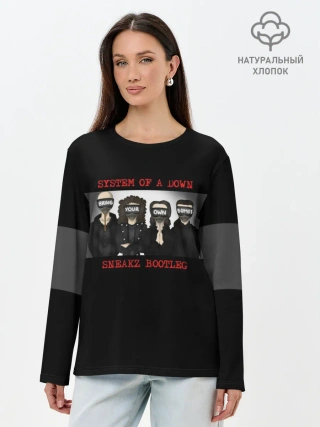 Лонгслив женский. Хлопок / System of a Down