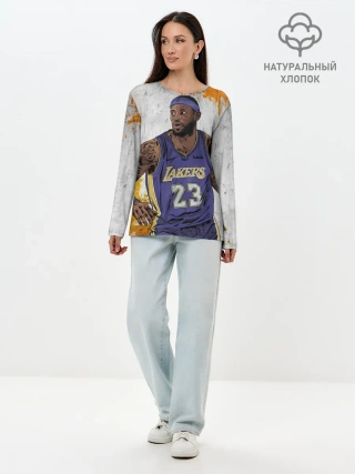 Лонгслив женский. Хлопок / Леброн Джеймс