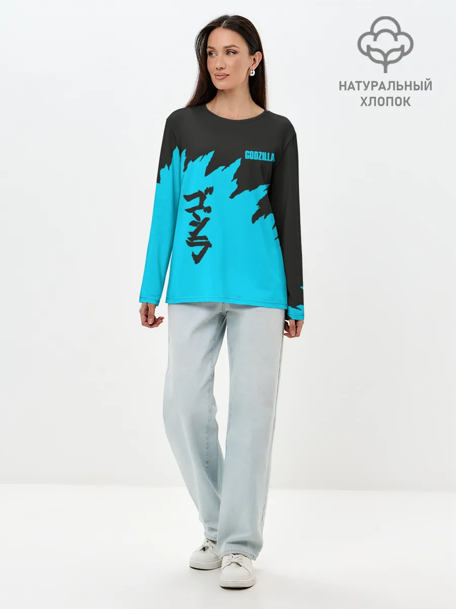 Лонгслив женский. Хлопок / GODZILLA | ГОДЗИЛЛА