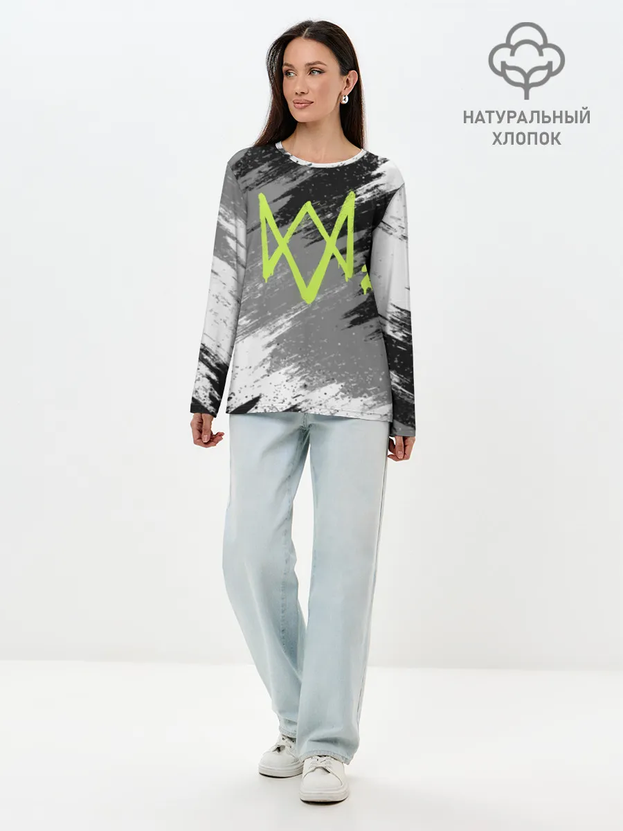 Лонгслив женский. Хлопок / WATCH DOGS 2