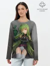 Лонгслив женский. Хлопок / Code Geass art gray
