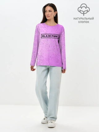 Лонгслив женский. Хлопок / BlackPink