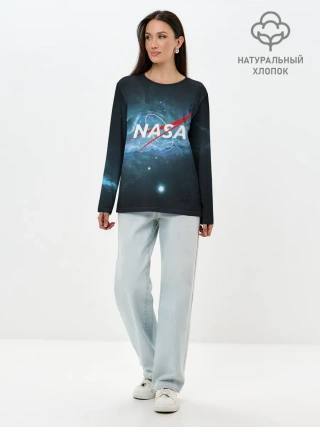 Лонгслив женский. Хлопок / NASA
