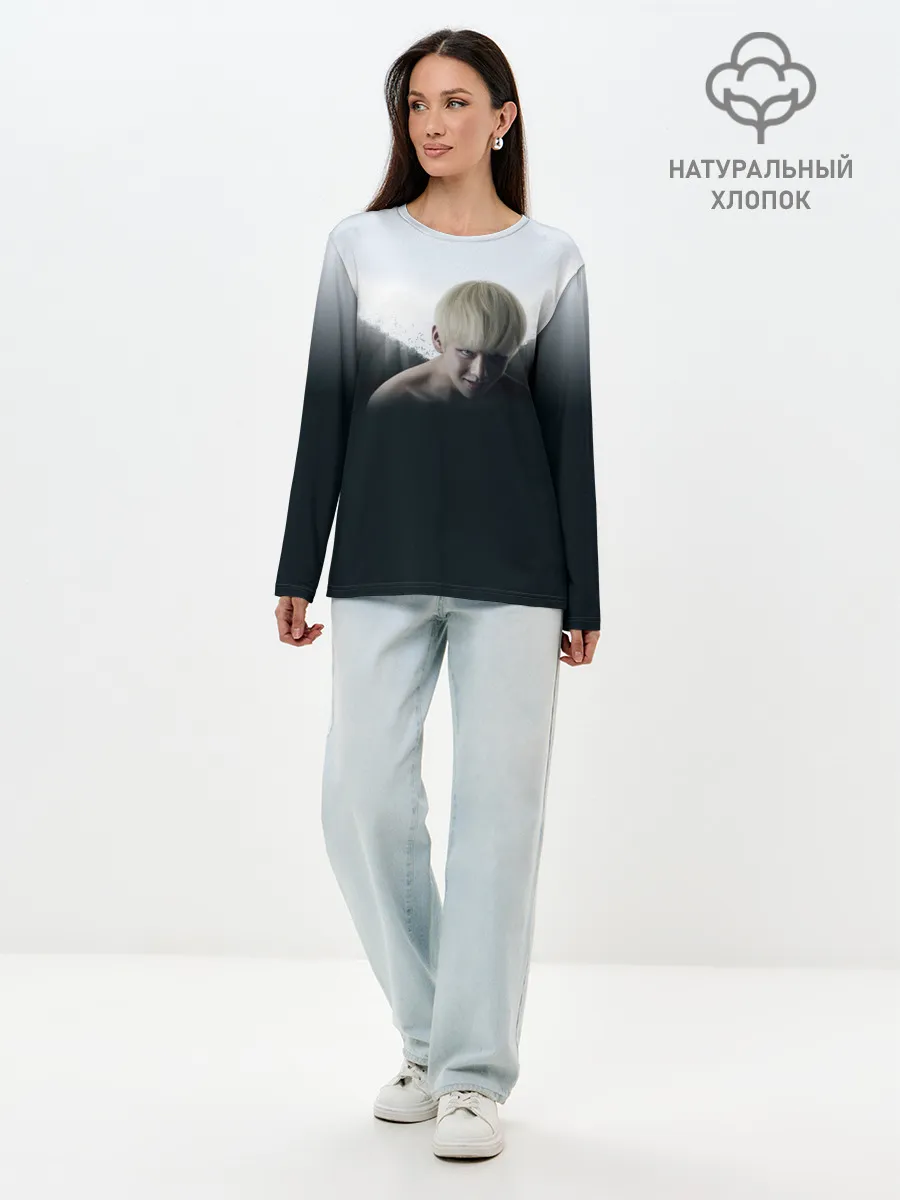 Лонгслив женский. Хлопок / BTS