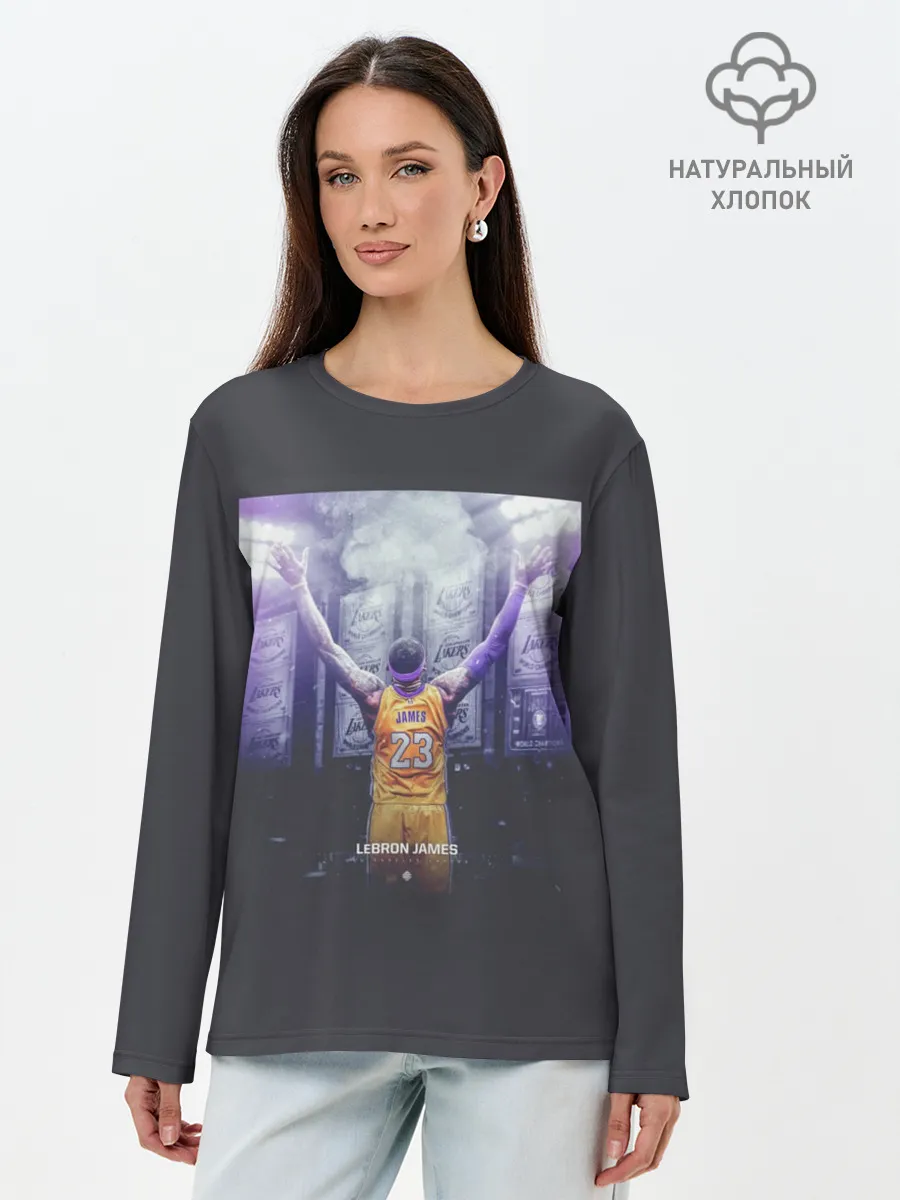 Лонгслив женский. Хлопок / Lebron
