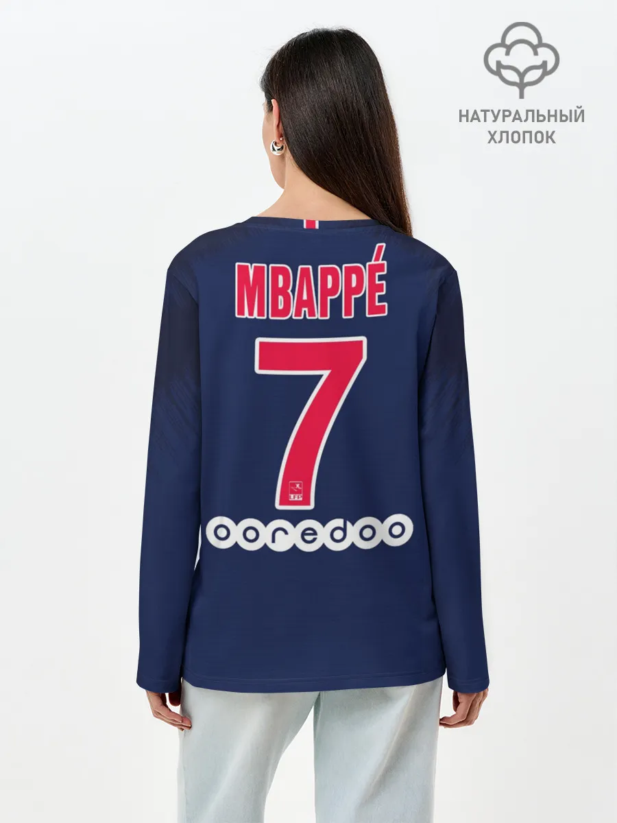 Лонгслив женский. Хлопок / Mbappe home 18-19