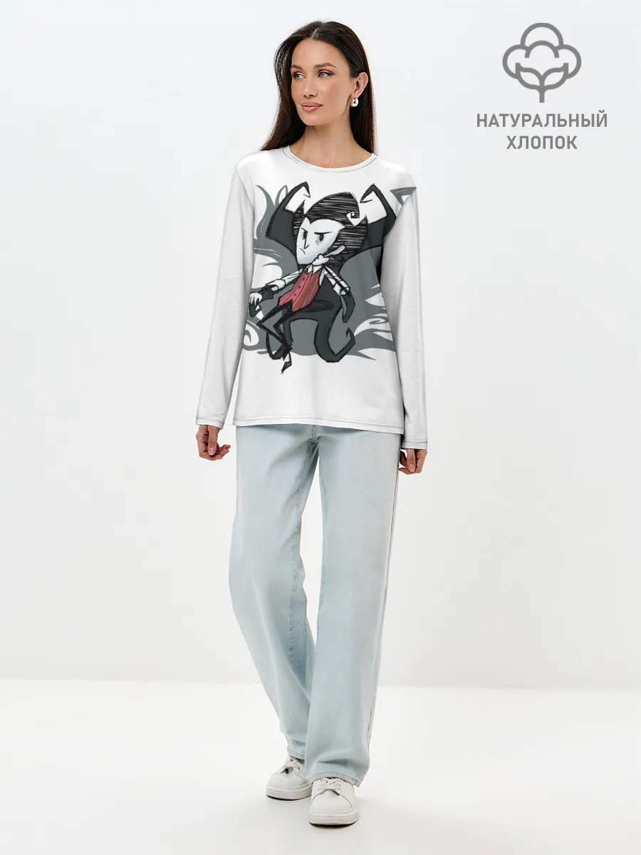 Лонгслив женский. Хлопок / Dont starve