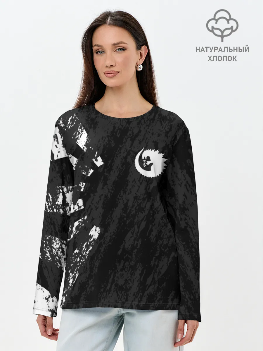 Лонгслив женский. Хлопок / GODZILLA