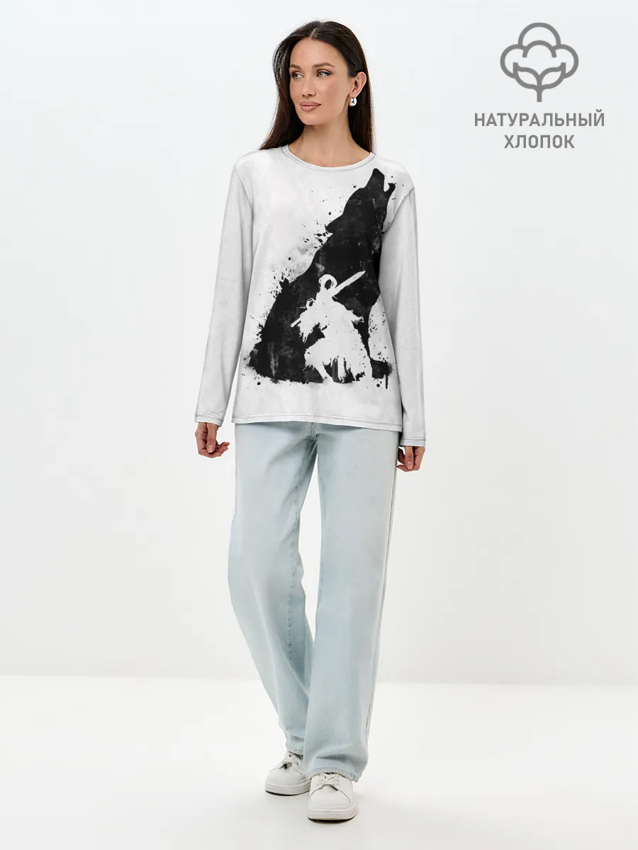 Лонгслив женский. Хлопок / DARK SOULS