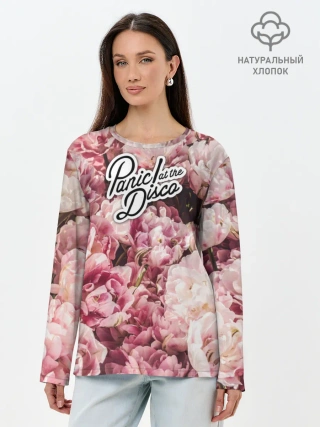 Лонгслив женский. Хлопок / Panic! at the Disco