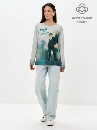 Лонгслив женский. Хлопок / Brendon Urie