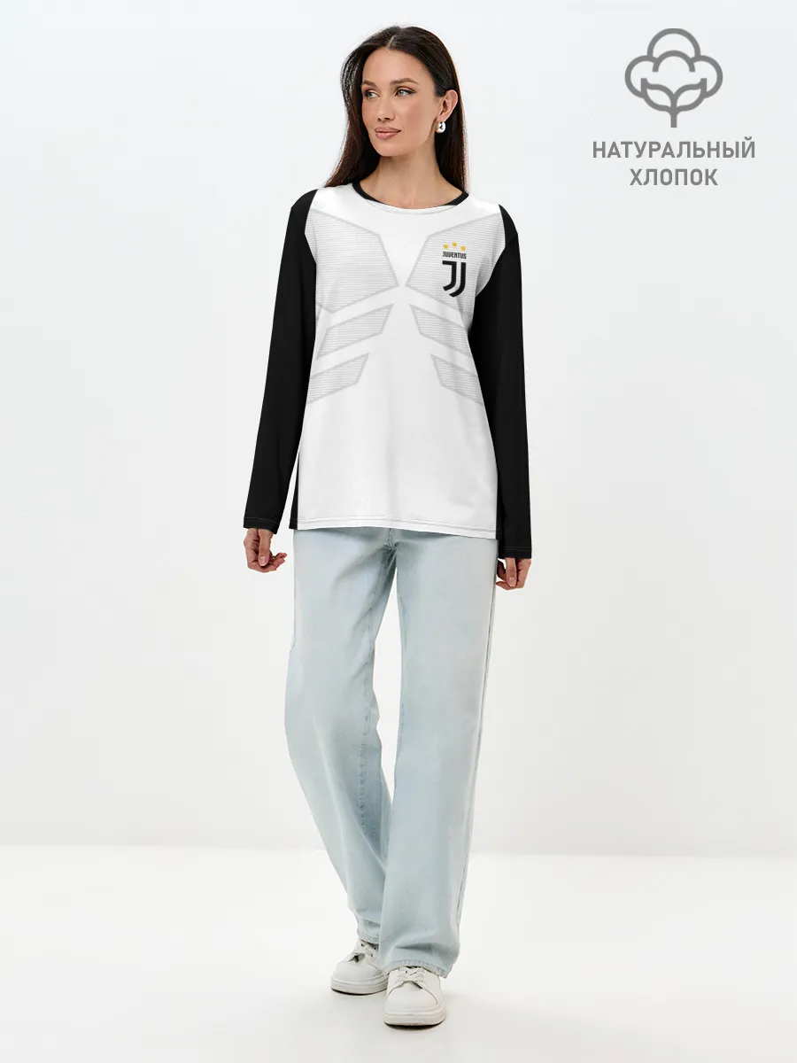 Лонгслив женский. Хлопок / JUVENTUS SPORT