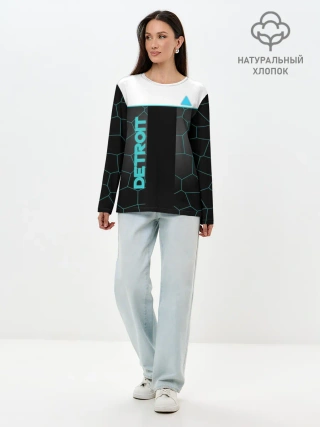 Лонгслив женский. Хлопок / DETROIT