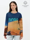 Лонгслив женский. Хлопок / NASA on Mars