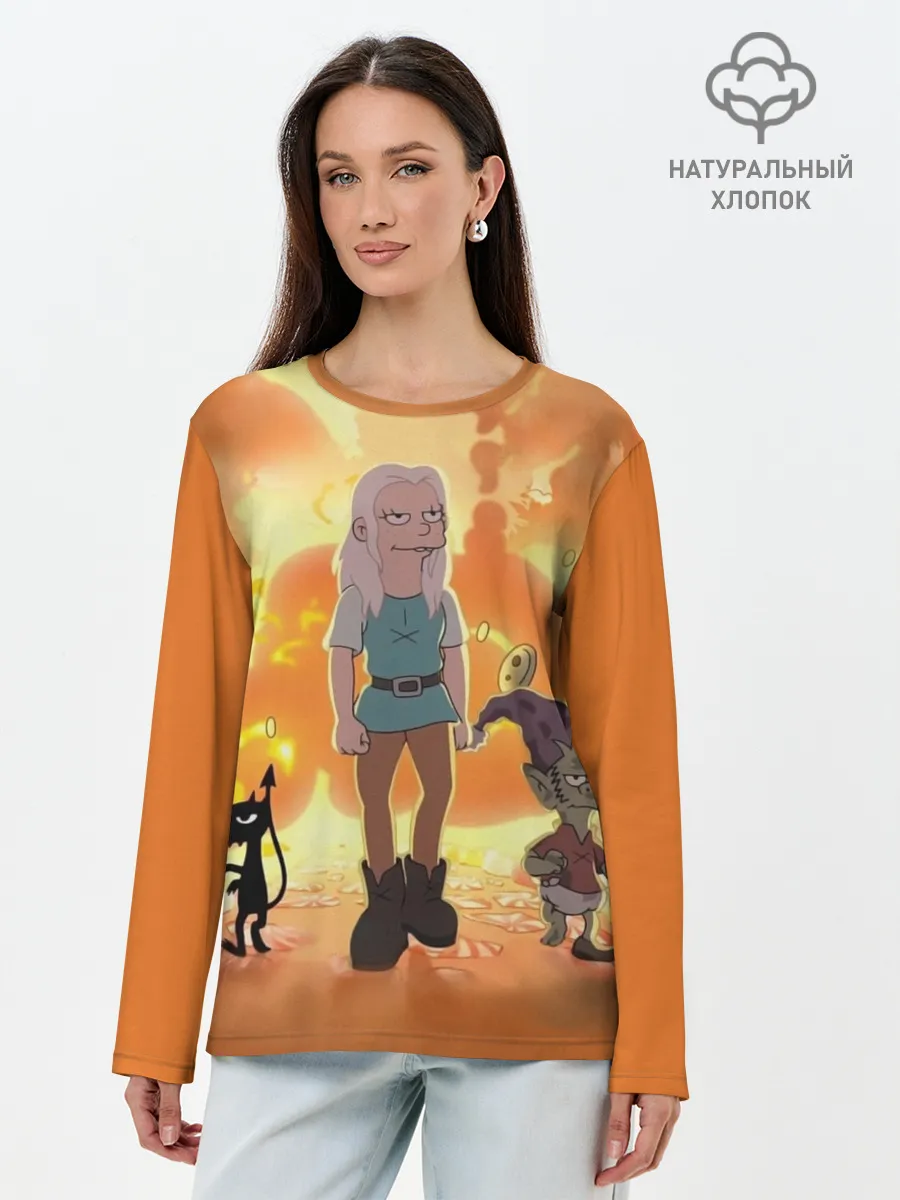 Лонгслив женский. Хлопок / Разочарование