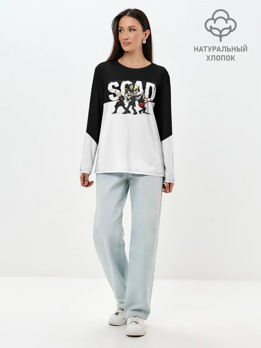 Лонгслив женский. Хлопок / System of a Down