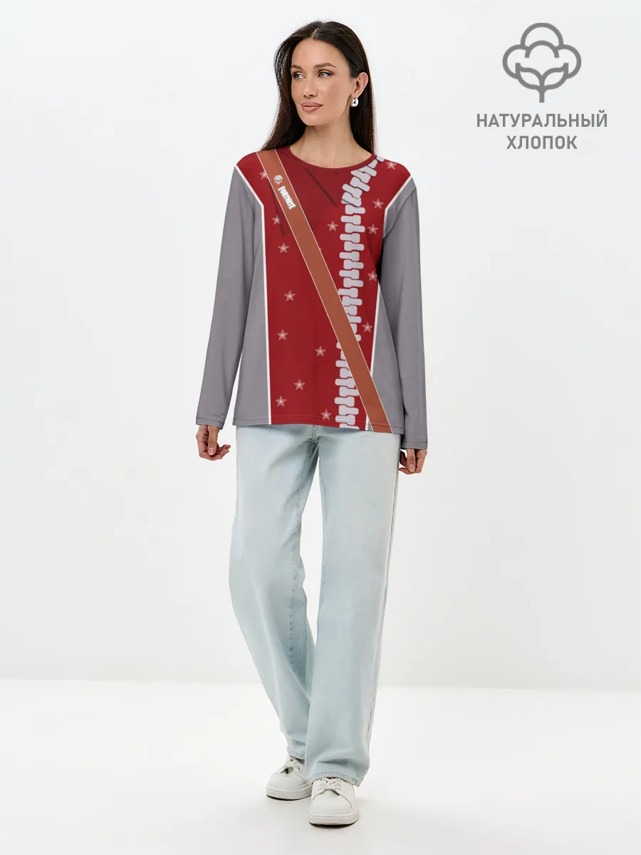 Лонгслив женский. Хлопок / Fortnite: Штурмовик