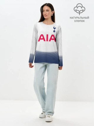Лонгслив женский. Хлопок / Tottenham home 18-19