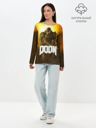 Лонгслив женский. Хлопок / DOOM 2016