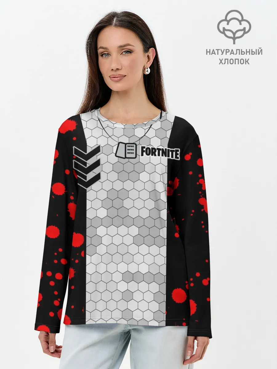 Лонгслив женский. Хлопок / Fortnite: Штурмовик