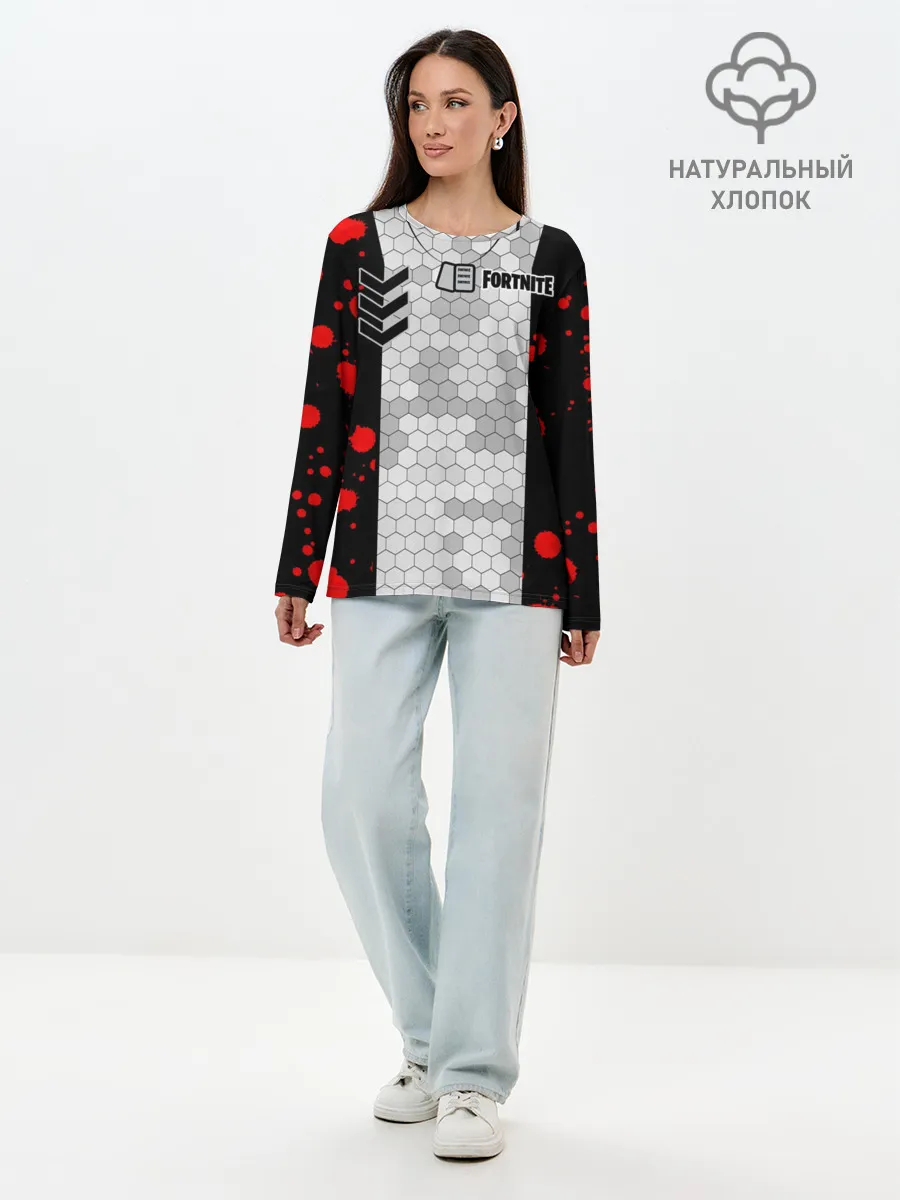 Лонгслив женский. Хлопок / Fortnite: Штурмовик