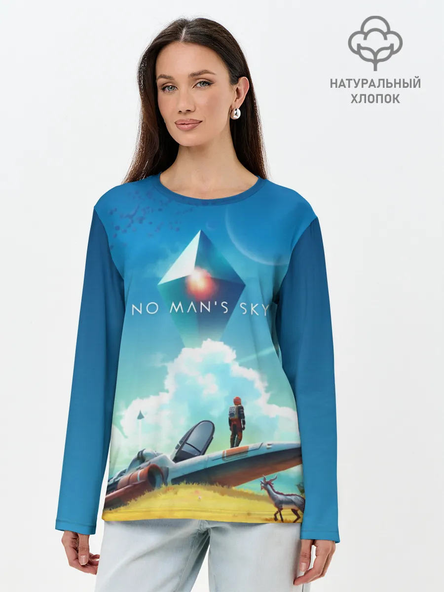 Лонгслив женский. Хлопок / No Man’s Sky - Atlas Rises