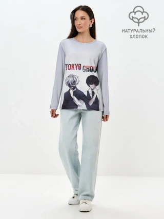 Лонгслив женский. Хлопок / Токийский гуль