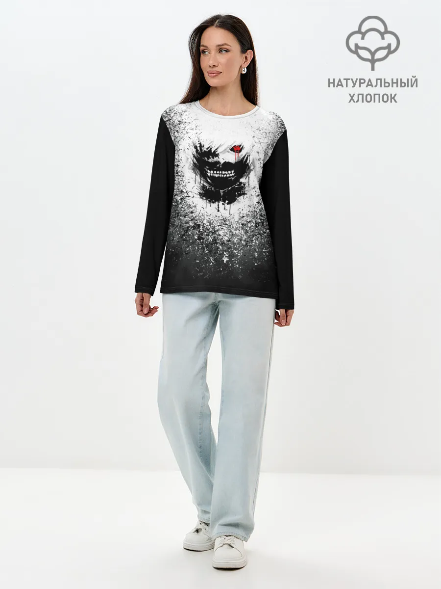 Лонгслив женский. Хлопок / Токийский гуль