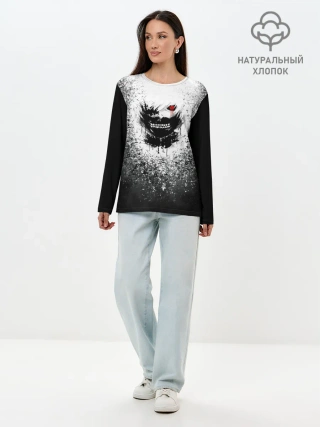 Лонгслив женский. Хлопок / Токийский гуль