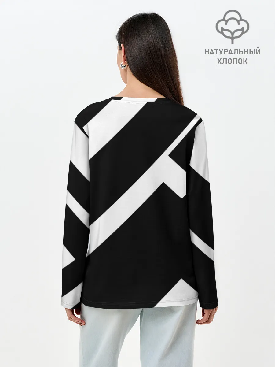 Лонгслив женский. Хлопок / Geometry