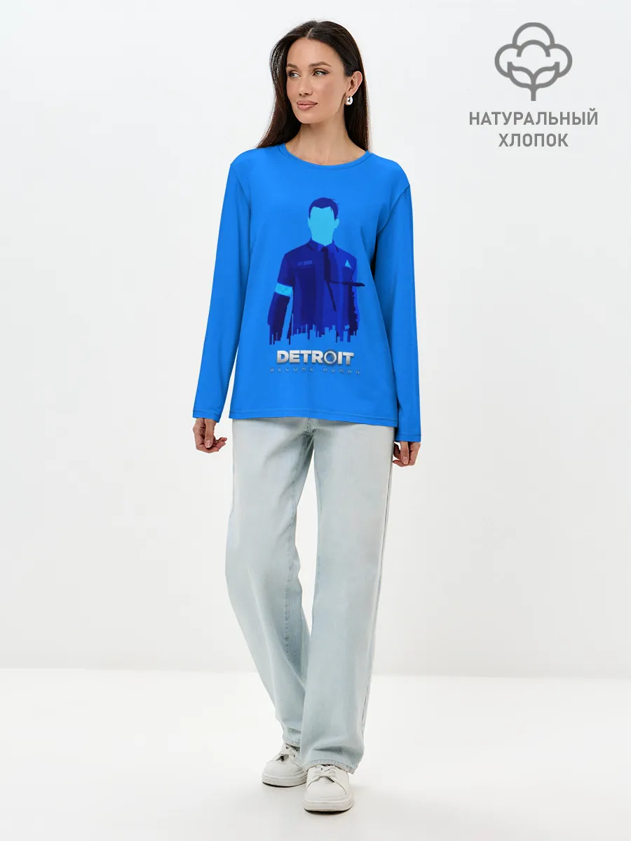 Лонгслив женский. Хлопок / Detroit:become human