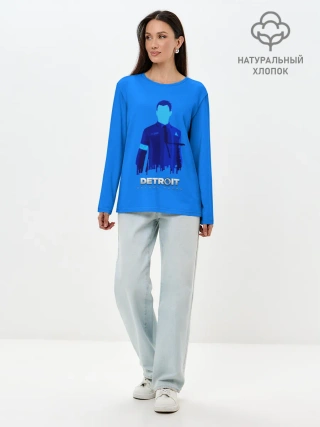 Лонгслив женский. Хлопок / Detroit:become human