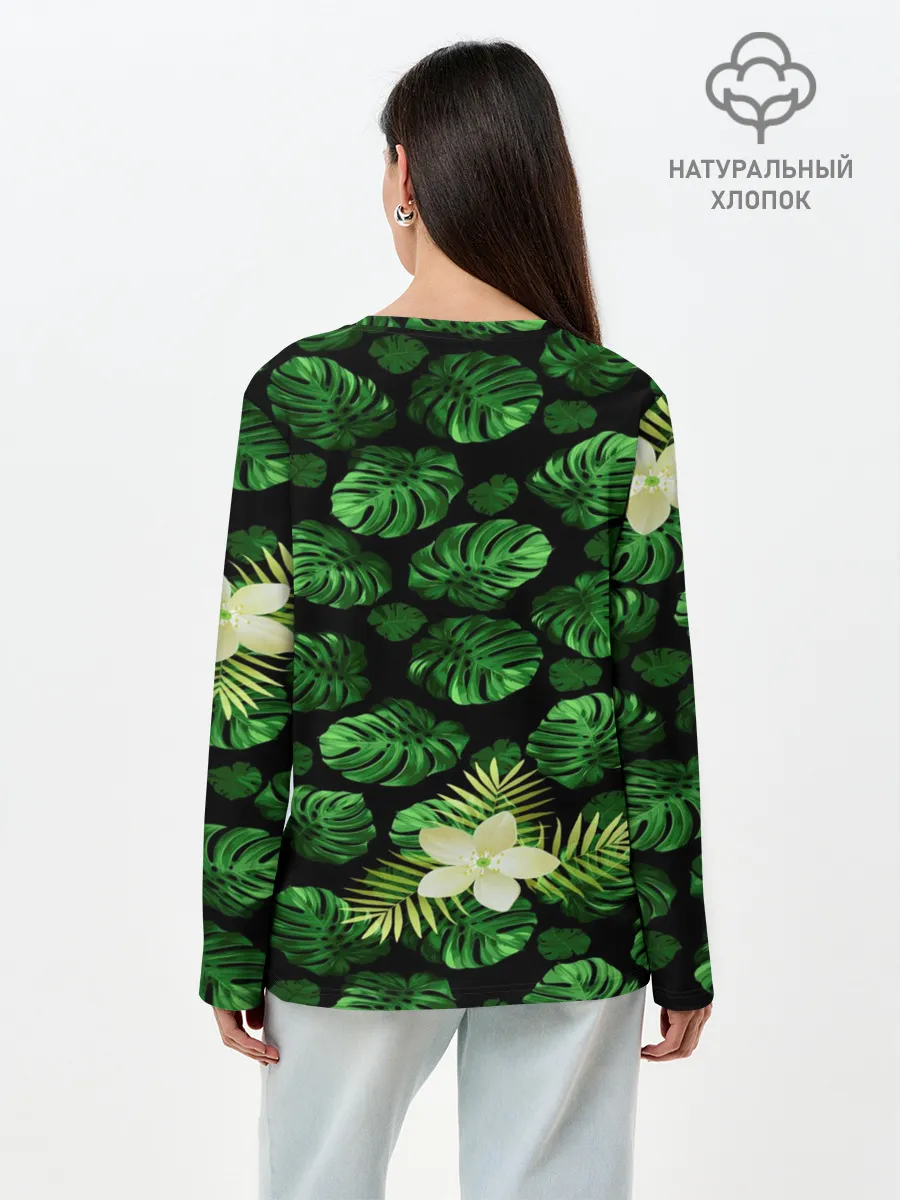 Лонгслив женский. Хлопок / Мир юрского периода