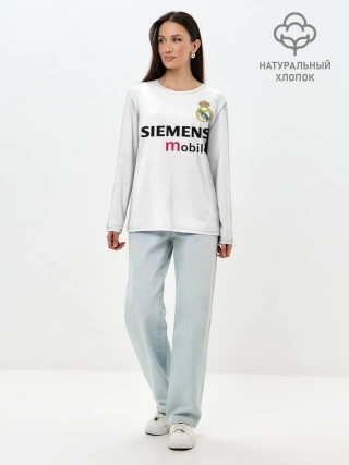 Лонгслив женский. Хлопок / Бекхэм Реал Ретро