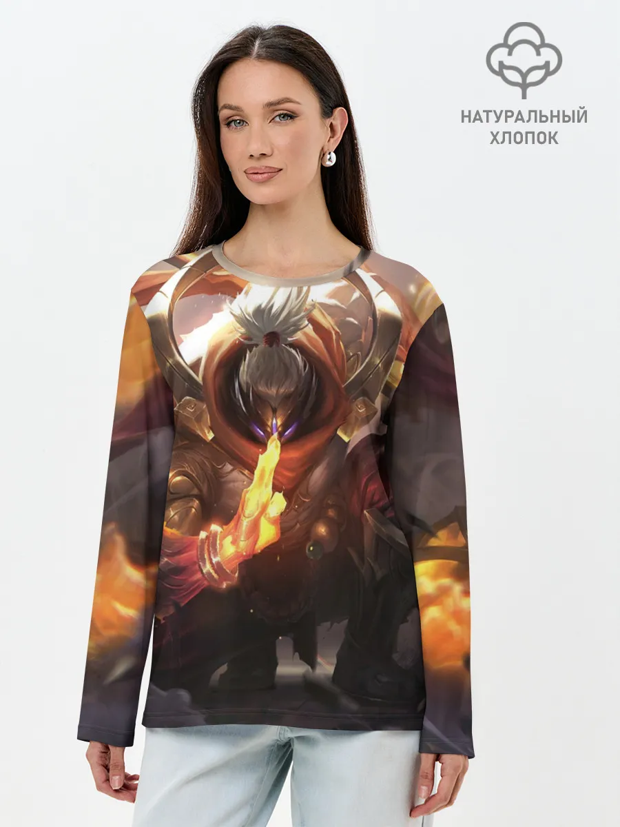 Лонгслив женский. Хлопок / ЛИГА ЛЕГЕНД