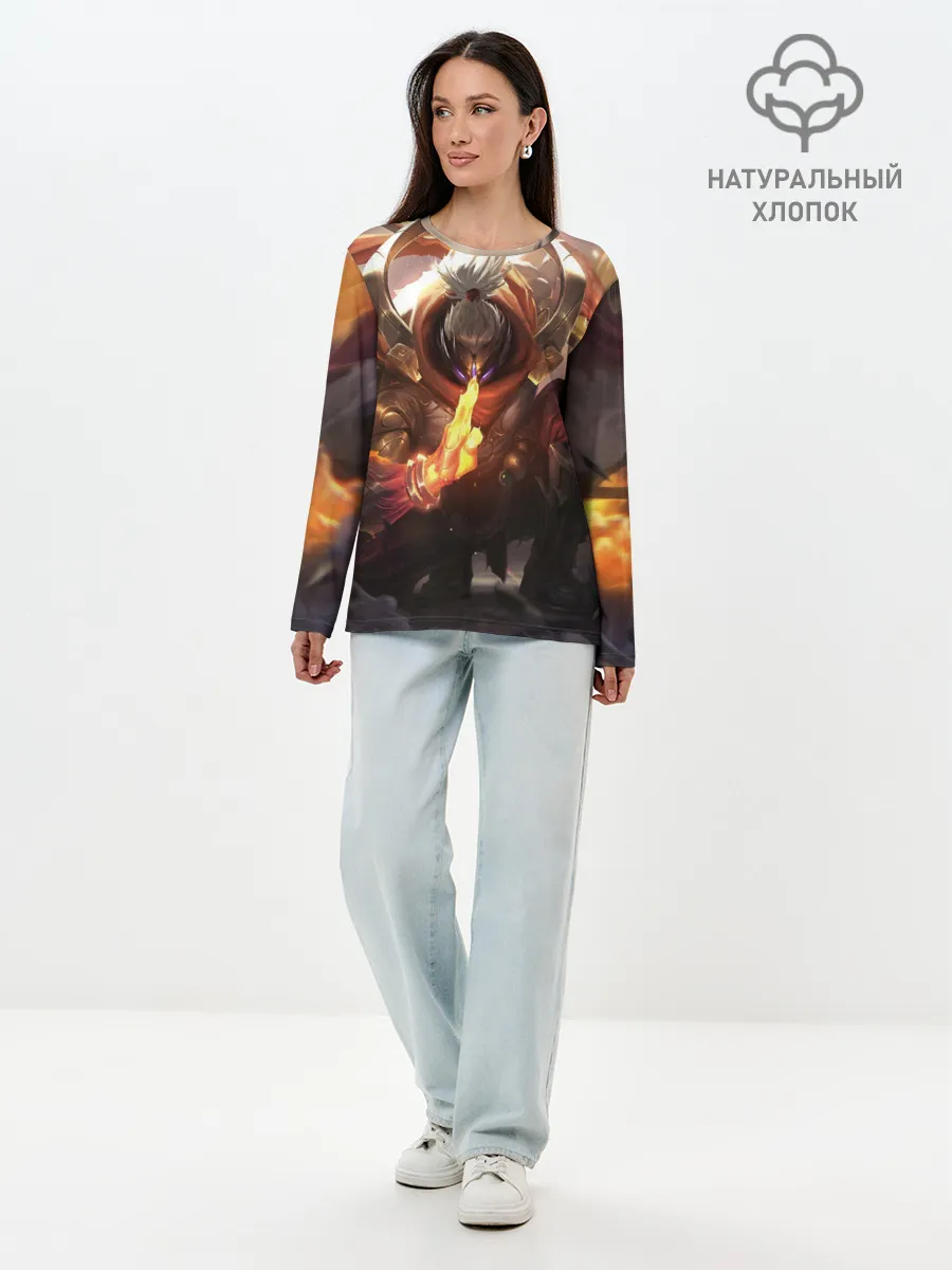 Лонгслив женский. Хлопок / ЛИГА ЛЕГЕНД