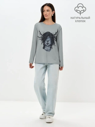 Лонгслив женский. Хлопок / True Detective