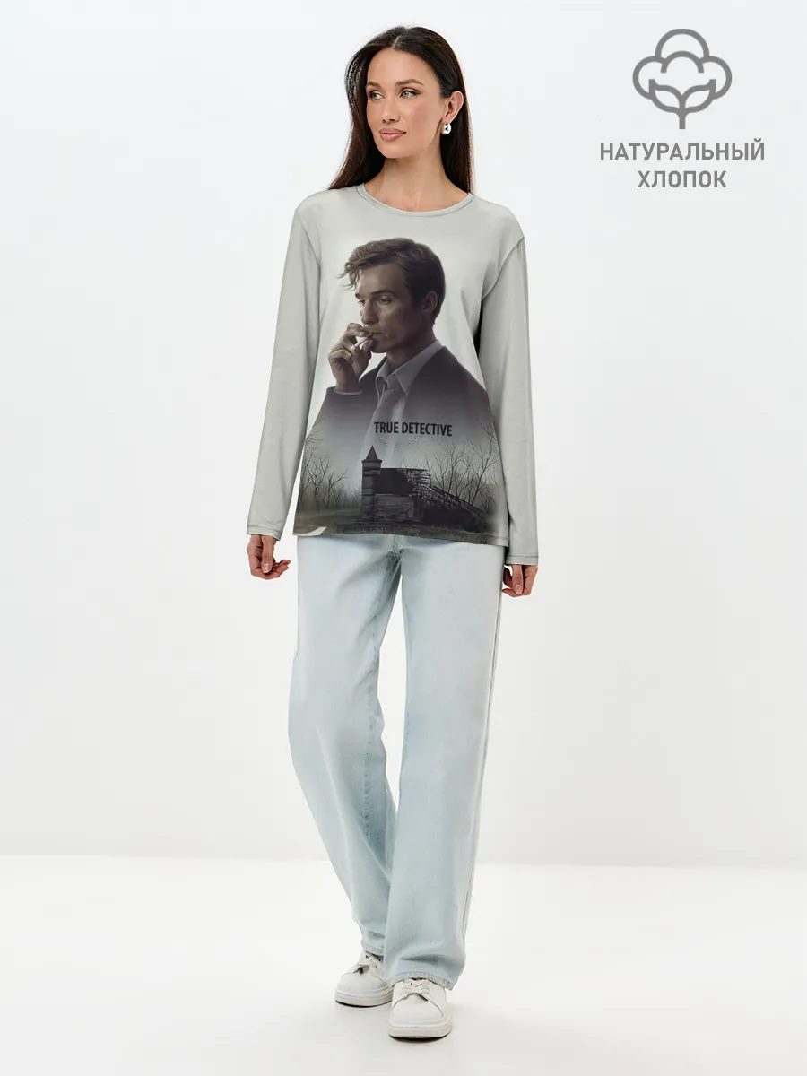 Лонгслив женский. Хлопок / True Detective