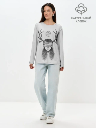 Лонгслив женский. Хлопок / True Detective